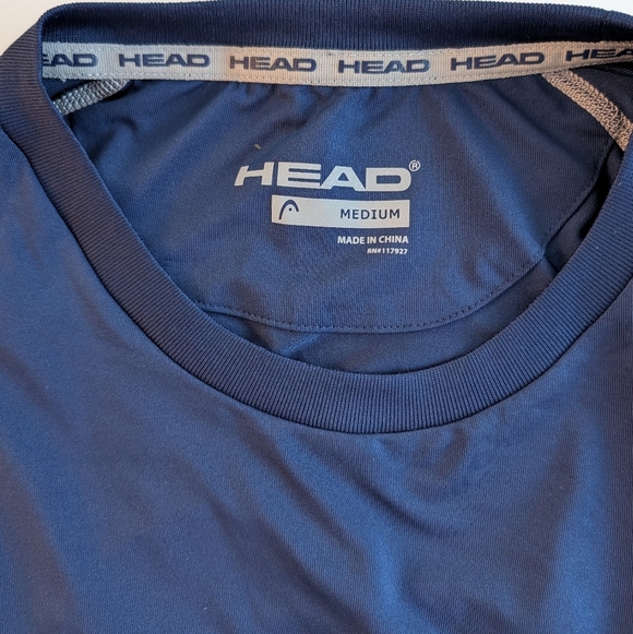 Head Men's Dark Blue Performance Tee Size M - Picture 8 of 8